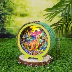 Woodbests - Volcano Dinosaur Kit - 3D Wooden Puzzle Night Light