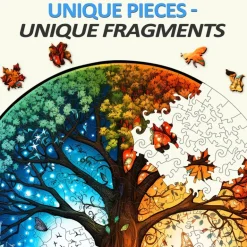 Woodbests - Yin Yang Tree of Life 7 Wooden Jigsaw Puzzle (160-200pcs)