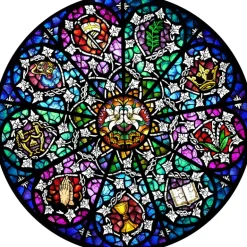 Woodbests -Rose Window Wooden Jigsaw Puzzle(250-300pcs)