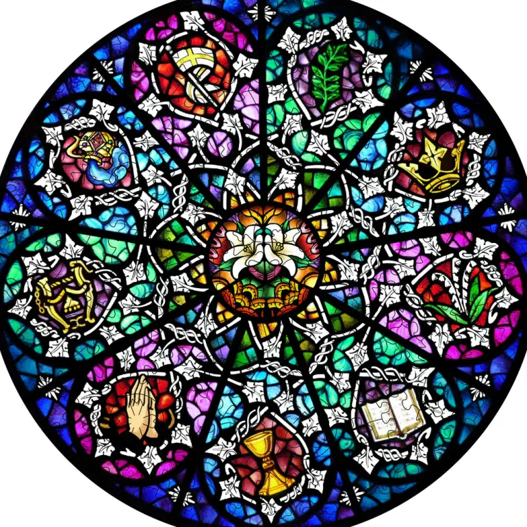 Woodbests -Rose Window Wooden Jigsaw Puzzle(250-300pcs)