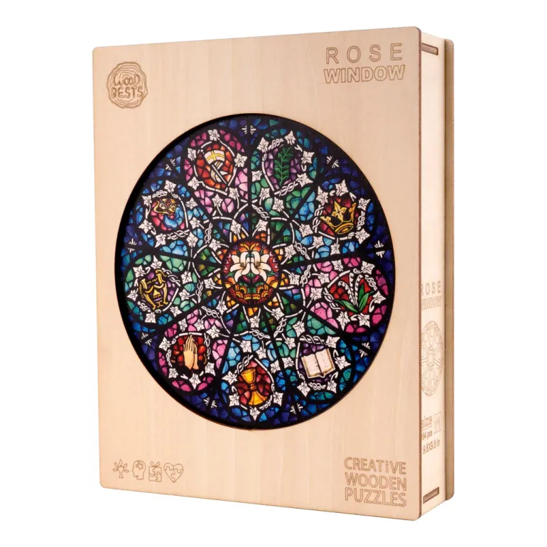 Woodbests -Rose Window Wooden Jigsaw Puzzle(250-300pcs)