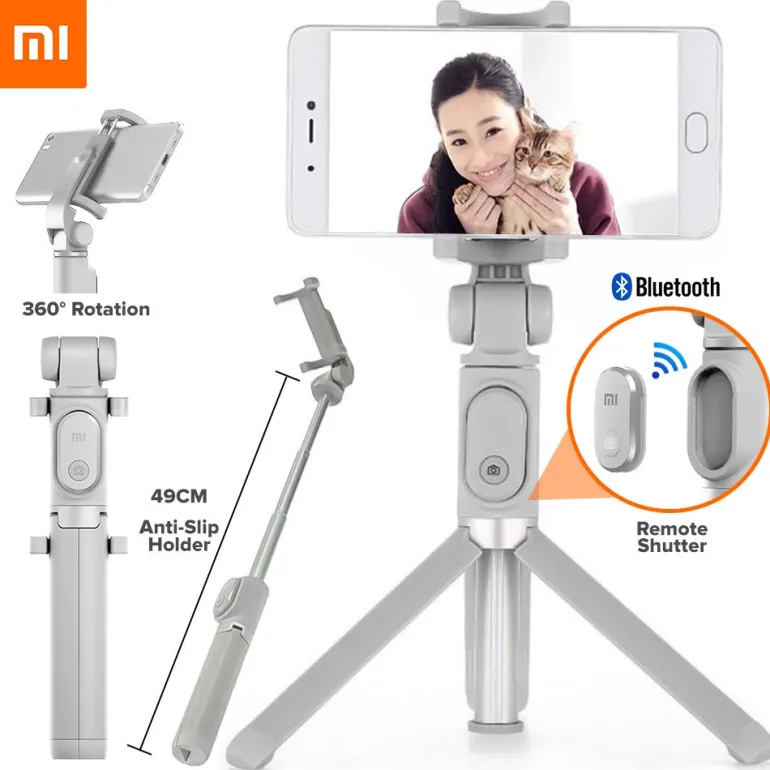 Xiaomi Mi Tripod Bluetooth Selfie Stick - Black & Grey